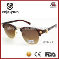 half frame male plastic sunglasses round sunglasses